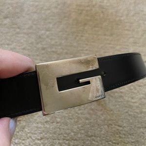 Black Gucci Belt